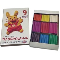 Набор пластилина "Любимые игрушки", 9 цветов, арт. 1P100-03